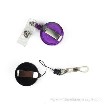 Retractable Plastic Badge Holder Pull Reel